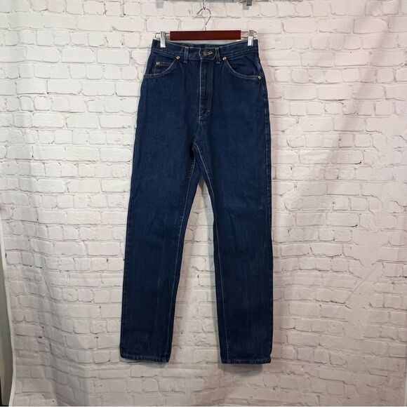 Vintage Lee Slim Straight Dark Wash Jeans - Picture 1 of 7